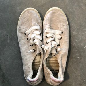 Roxy cream slip on shoes